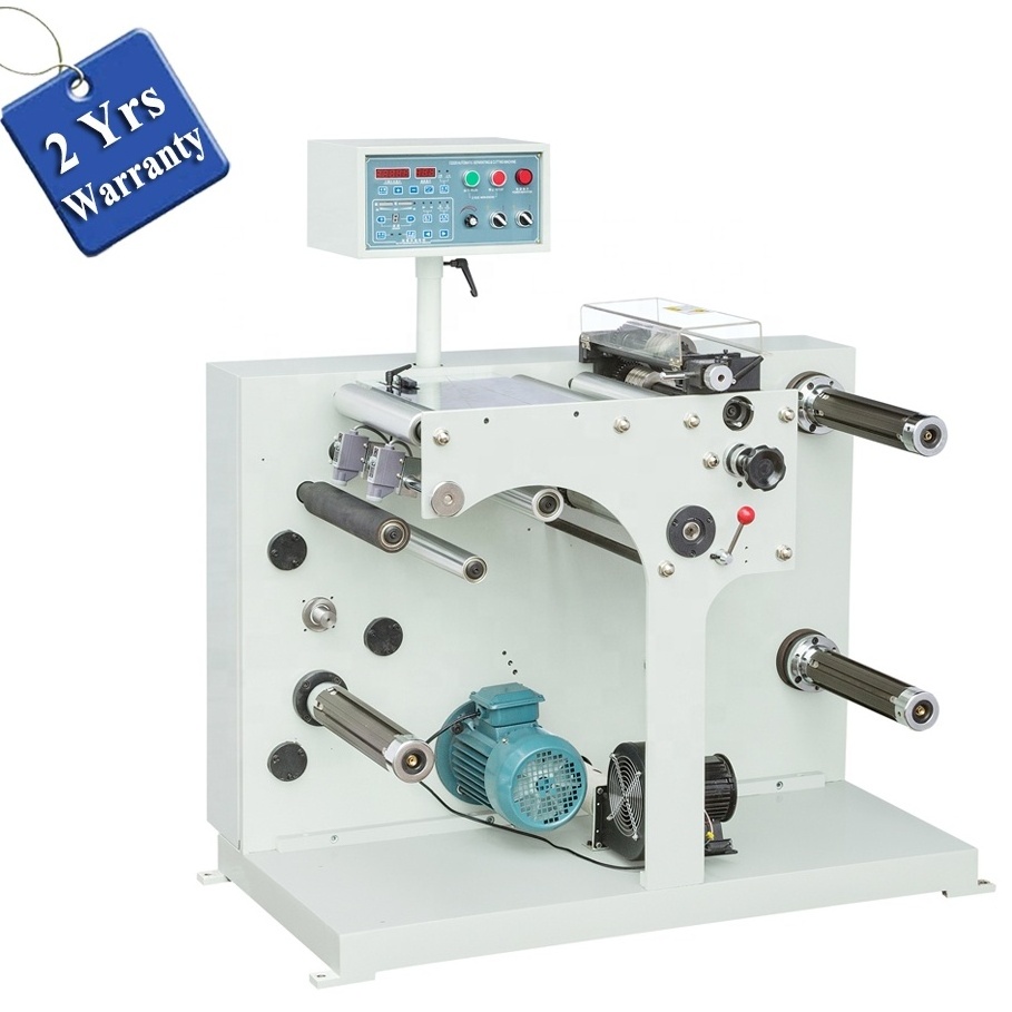 UTS320 Automatic Self Adhesive Paper Sticker Roll Cutting Slitting Rewinding Machine, PVC epoxy Label Cutter Slitter Rewinder