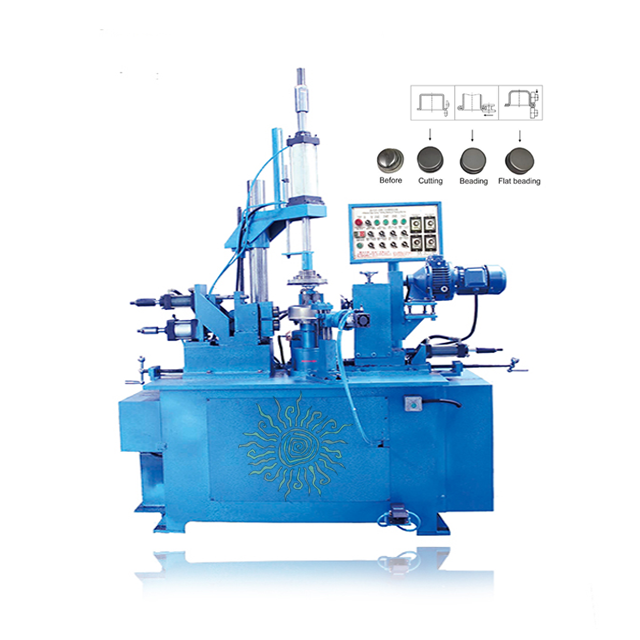 Stainless steel pot edge cutting machine beading machine