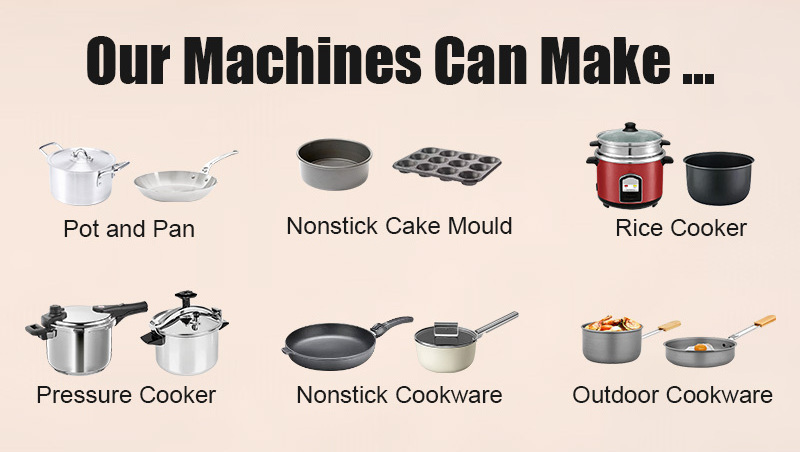 Cooking Pots Making Machine Press Wok Kitchen Stainless Steel Cookware Pot Production Line