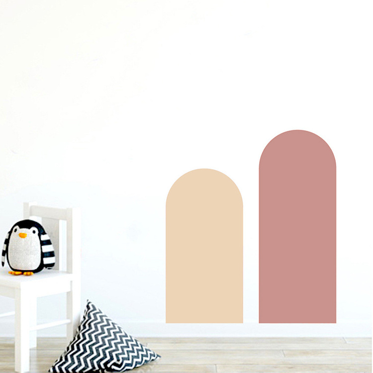 Geometric Wall Decals Soft Boho Style Arch Wall Stickers