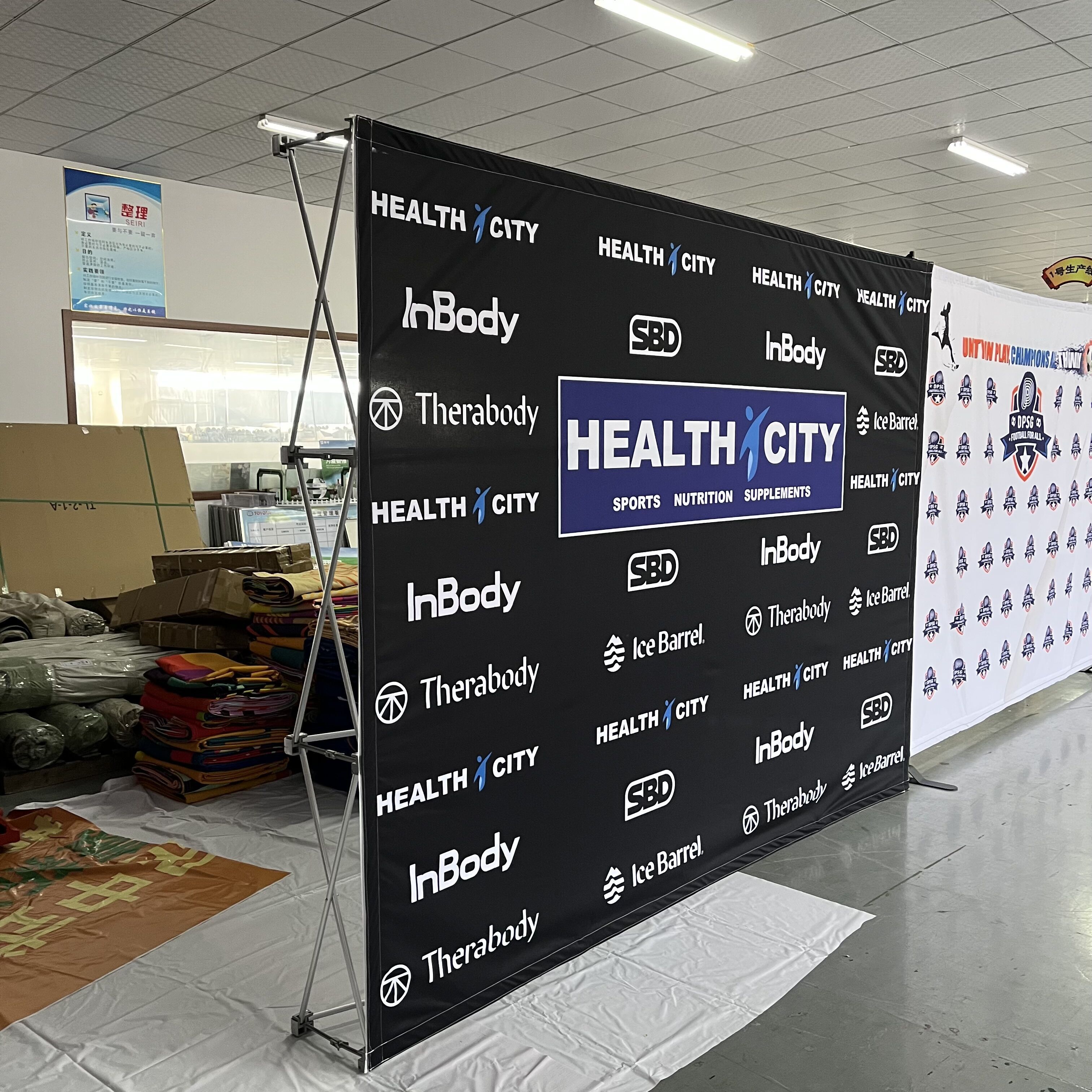 Hot Sale Custom 3x3 3x4 3x5 Aluminum Fabric Backdrop Pop Up LED Display Stand for Wall Banner Advertising Exhibition Display