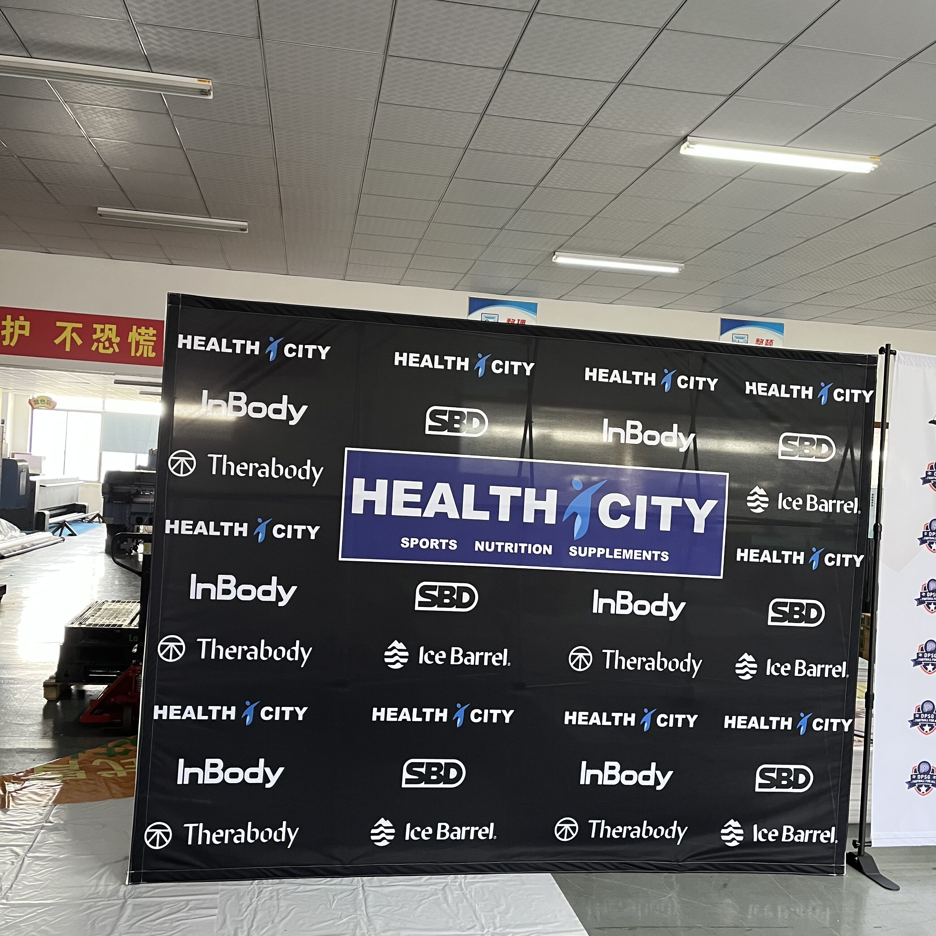 Hot Sale Custom 3x3 3x4 3x5 Aluminum Fabric Backdrop Pop Up LED Display Stand for Wall Banner Advertising Exhibition Display