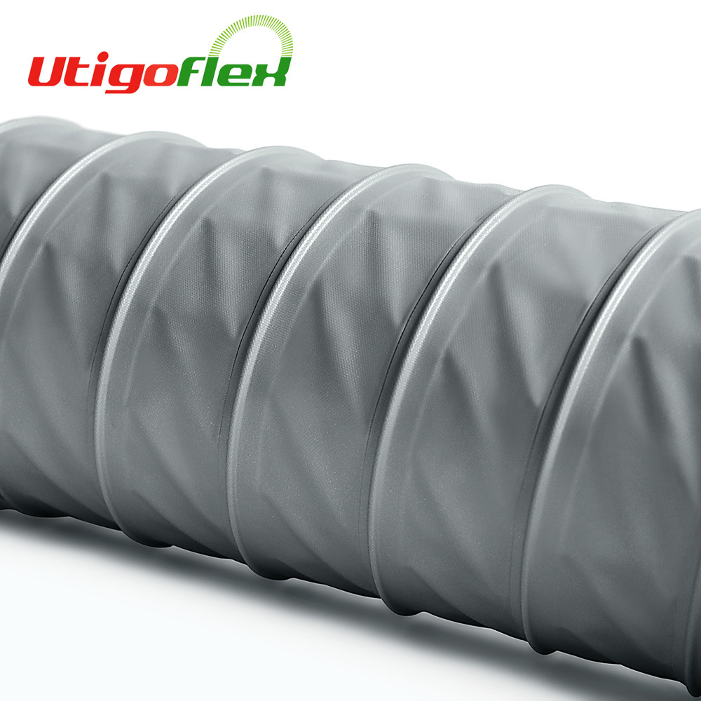 Highly Flexible Flame Retardant Tarpaulin Duct Hose For Dryer Vent Duct