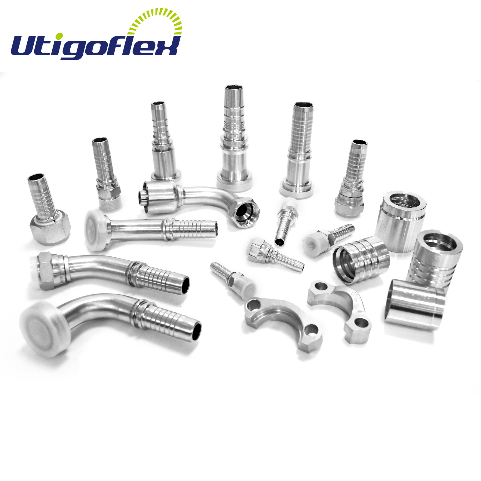 Utigo Factory OEM ODM Carbon Steel/Stainless Steel Thread Connectors Adapter Hydraulic Hose Fittings