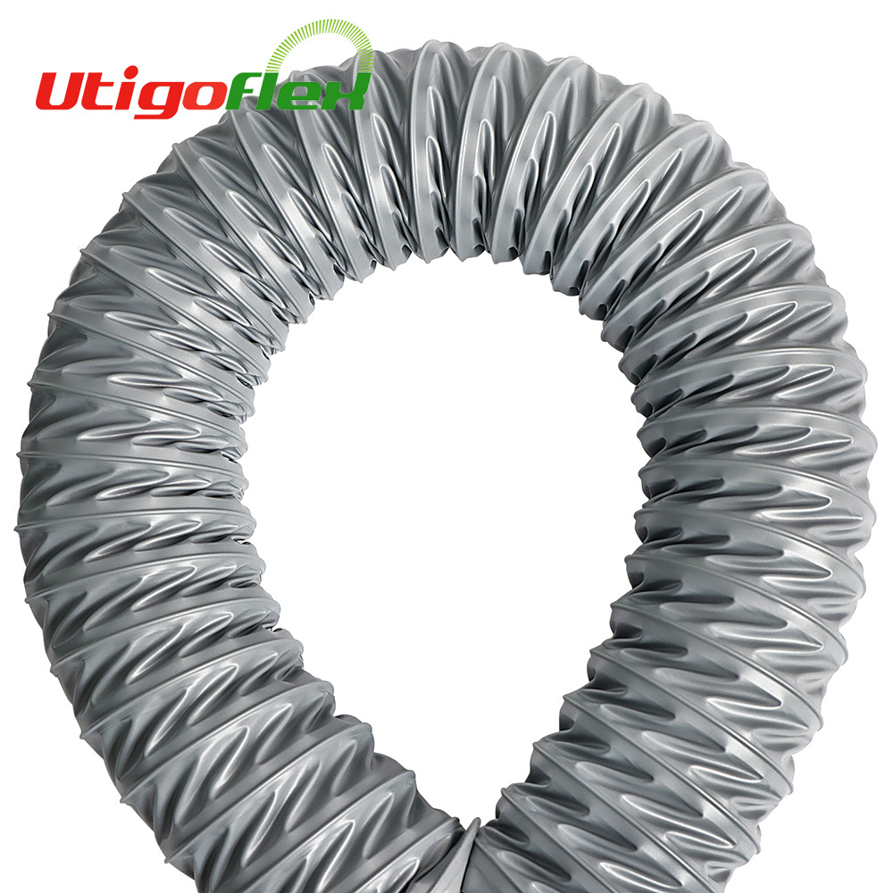 Highly Flexible Flame Retardant Tarpaulin Duct Hose For Dryer Vent Duct