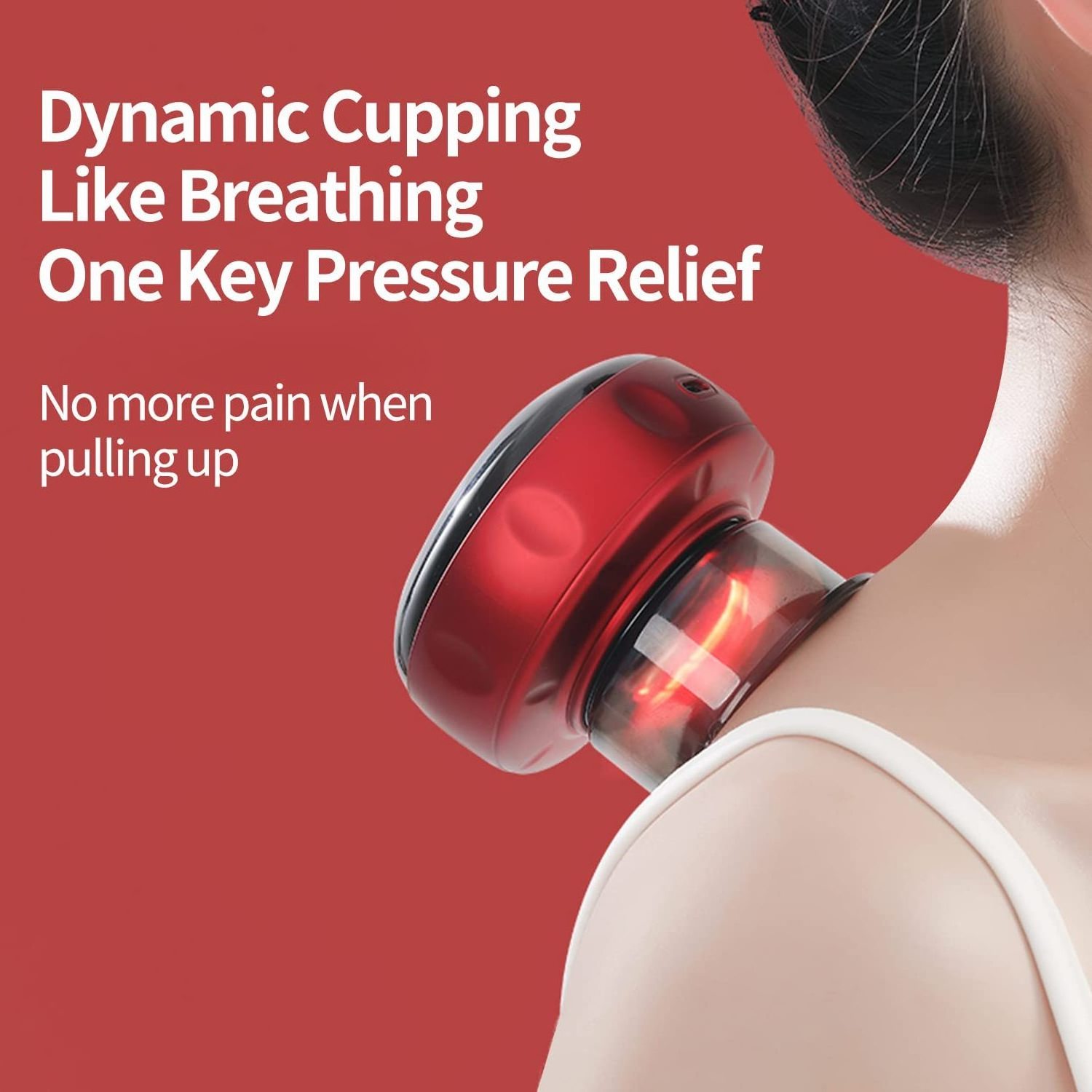 Electric Therapy Cuppings Heating And Suction Body Hot Cupping Red Light Therapy Massage Electric Cupping Therapy Machine