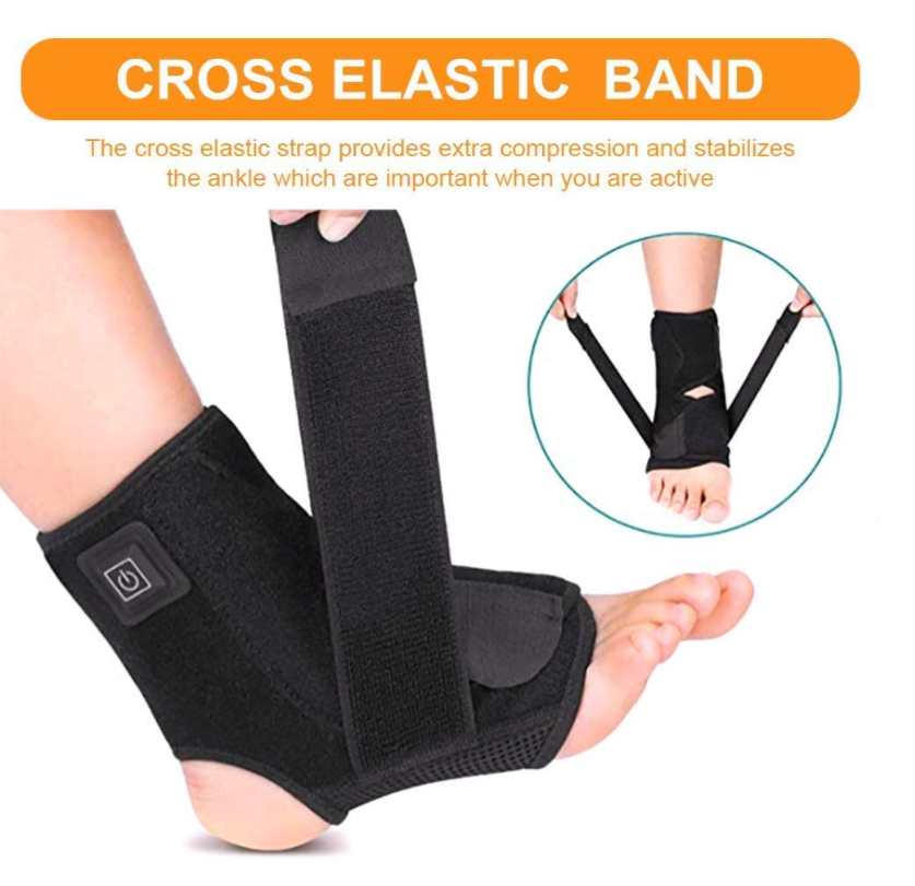 Ankle Warmer, Heated Ankle Brace Wrap Heated Foot Socks Hot Therapy Foot Wrap Compression Support