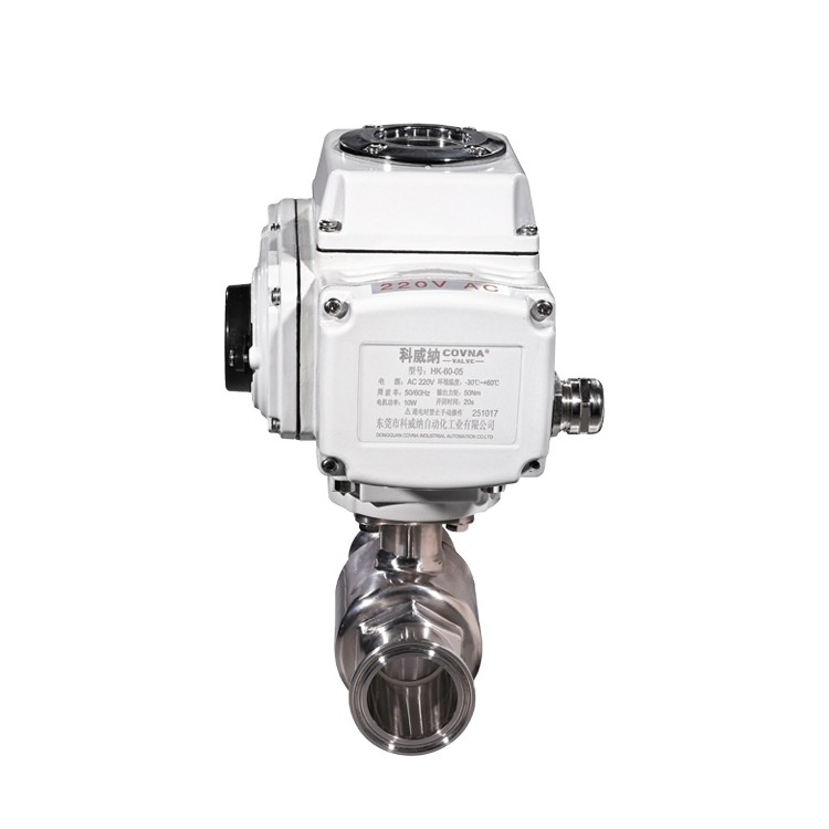 s304 Ball Valve Motorized Electric Control Automatic Water Treatment Motor Actuator Ball Valve