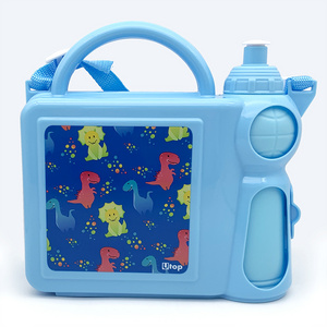 NEW DESIGN Cute kids bento lunch box with water bottle sets BPA-free eco-friendly lunch box bento set