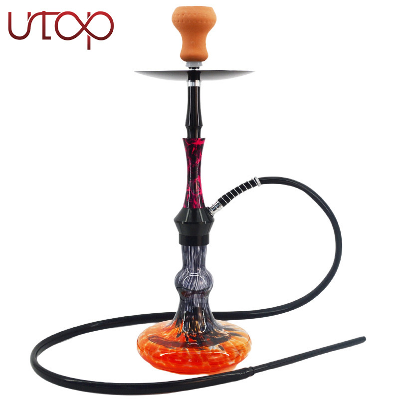 Modern Union Russian Deluxe Large Smoking Set Gold Pink Nargile Resin Glass Chicha Shisha Hookah large floor hookah