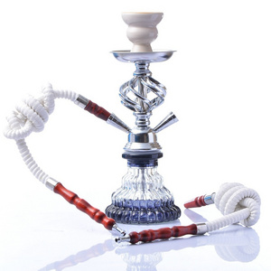 Color Double Tube Cheap Mini Hookah Small Shisha Box Hookah Set Glass Disposable Pumpkin Hookah