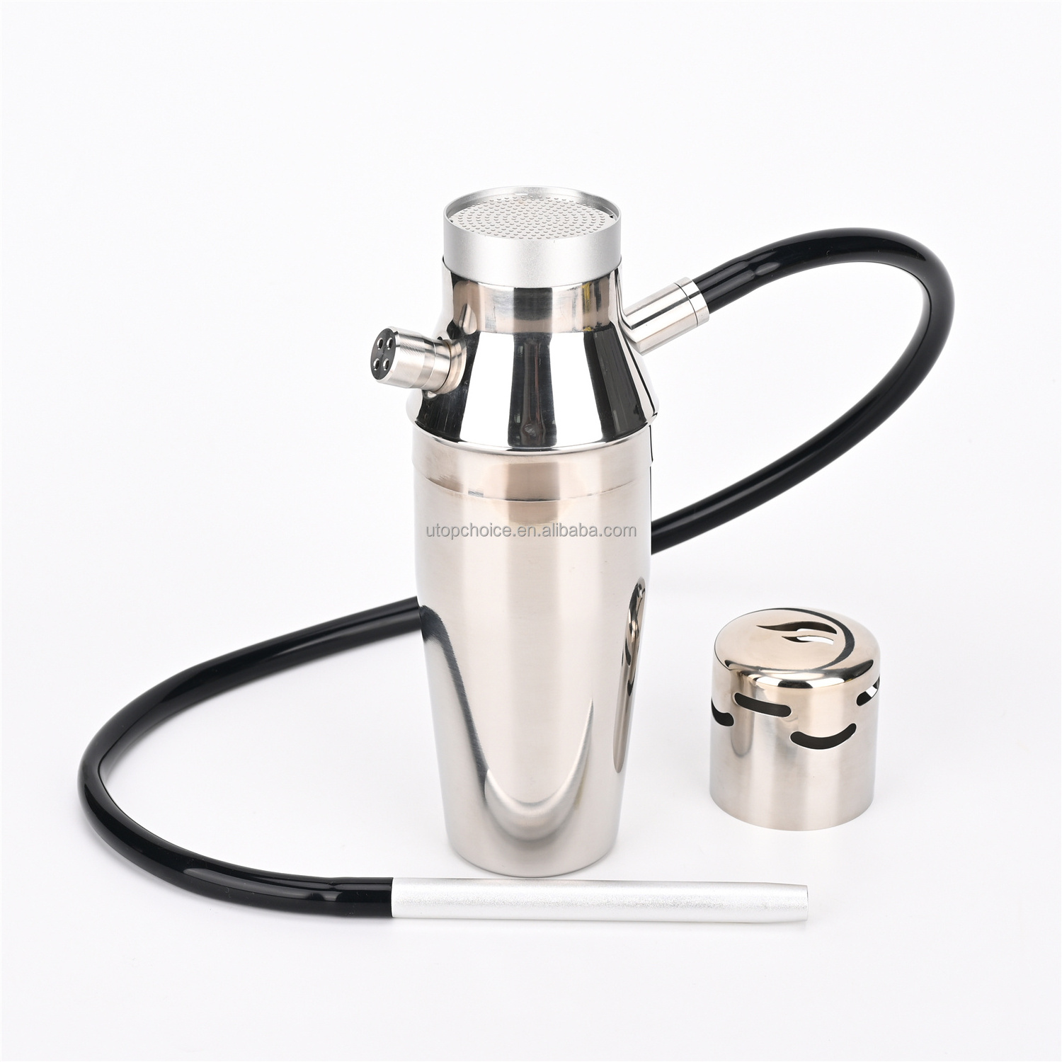 Hookah Set Portable Cup wholesale hookahs Car Travel narghile Stainless Steel shisha With Everything Best Shisha Gift