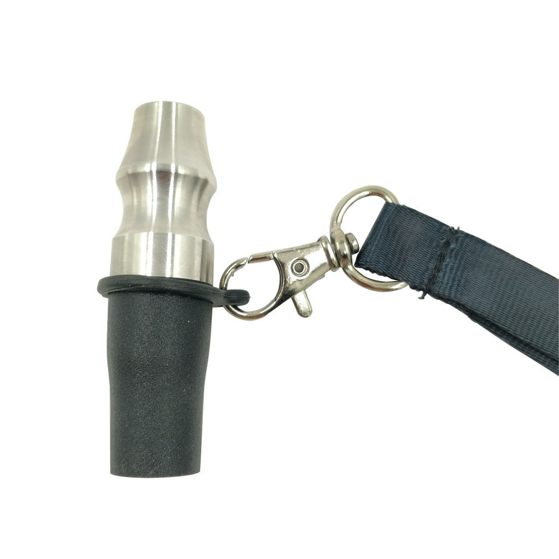 Reusable Luxury Detachable Mouthpiece Nozzle Tip Holder Black Silicone Resin Metal Filter Lanyard Necklace Hookah Mouthpiece Tip