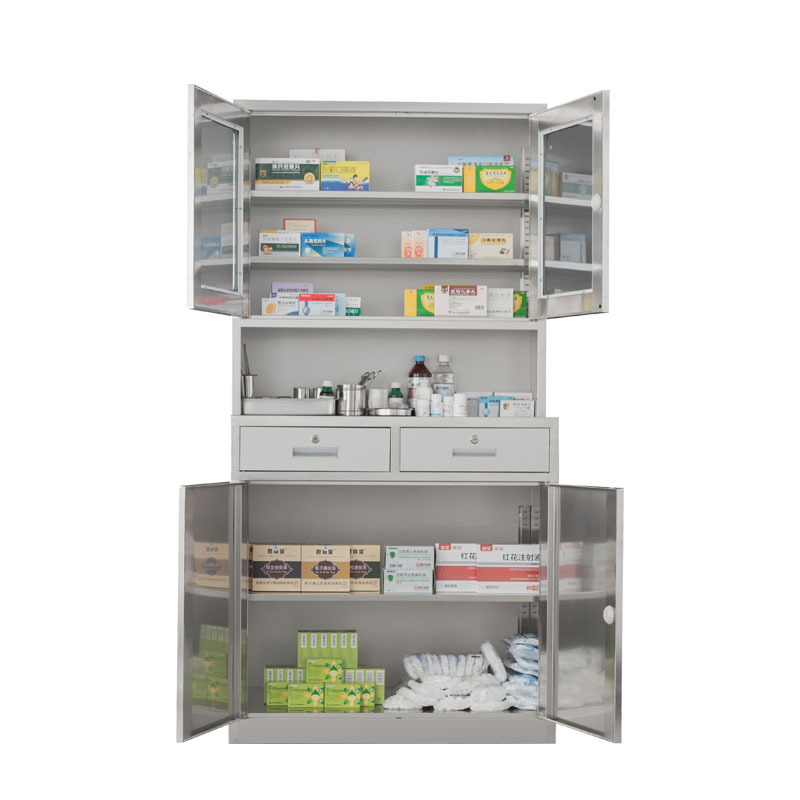 stainless steel hospital equipment medical instrument cabinet