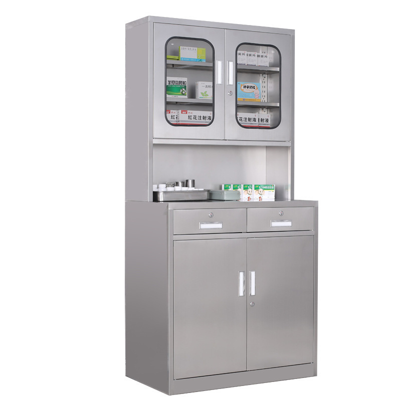 stainless steel hospital equipment medical instrument cabinet