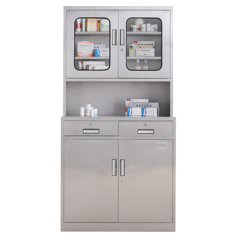 stainless steel hospital equipment medical instrument cabinet