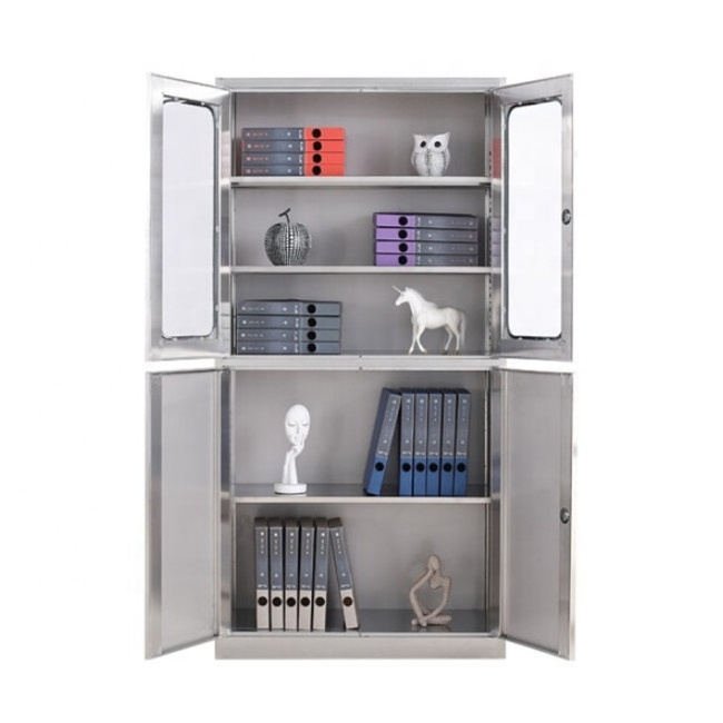 Glass medicine storage cabinet hospital stainless steel medical cabinet with shelf competitive price aluminum metal cabinets