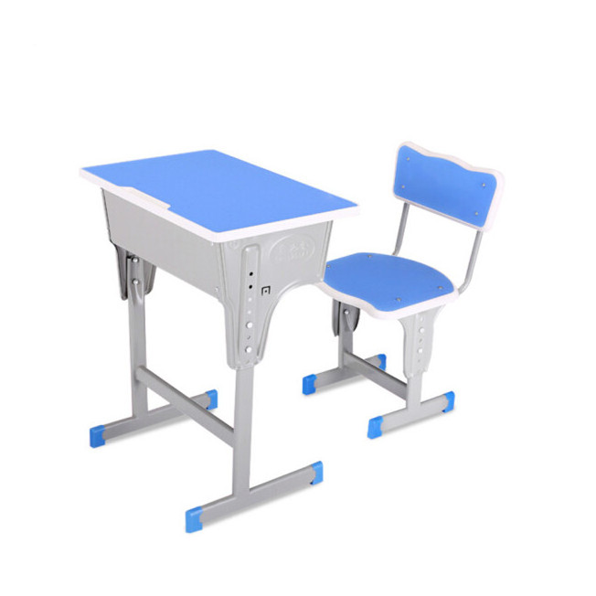 Wholesale cheap student single school desk and chair set elementary study table and chair modern primary school desk