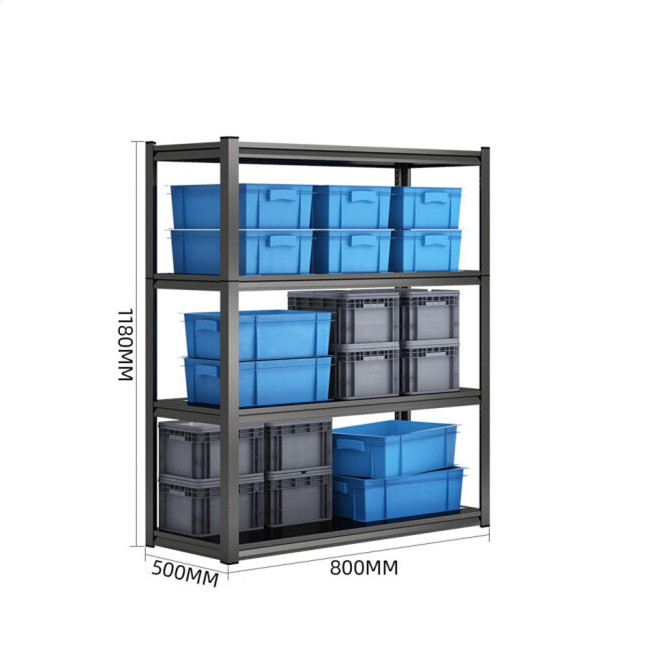 4 layers boltless storage rack industrial shelving unit for warehouse boltless kitchen steel shelves rack factory price