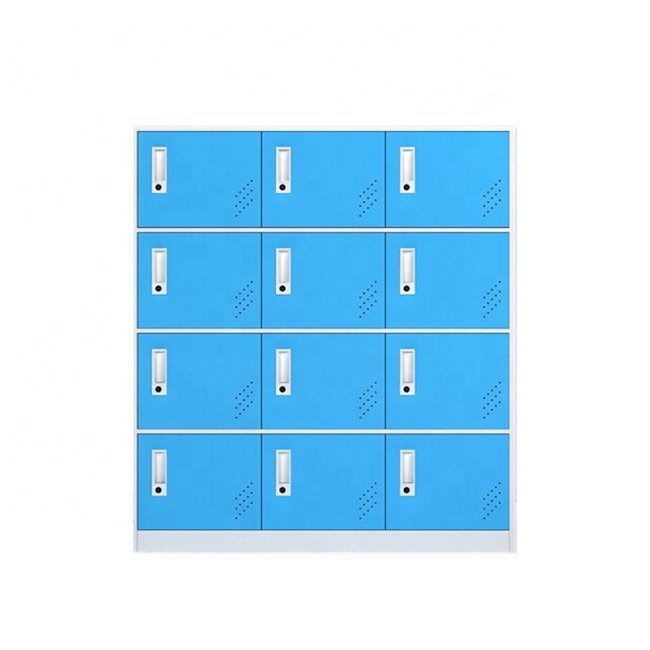 12 doors school metal toy storage locker cabinet gym iron locker with pink color custom mini metal steel locker closet