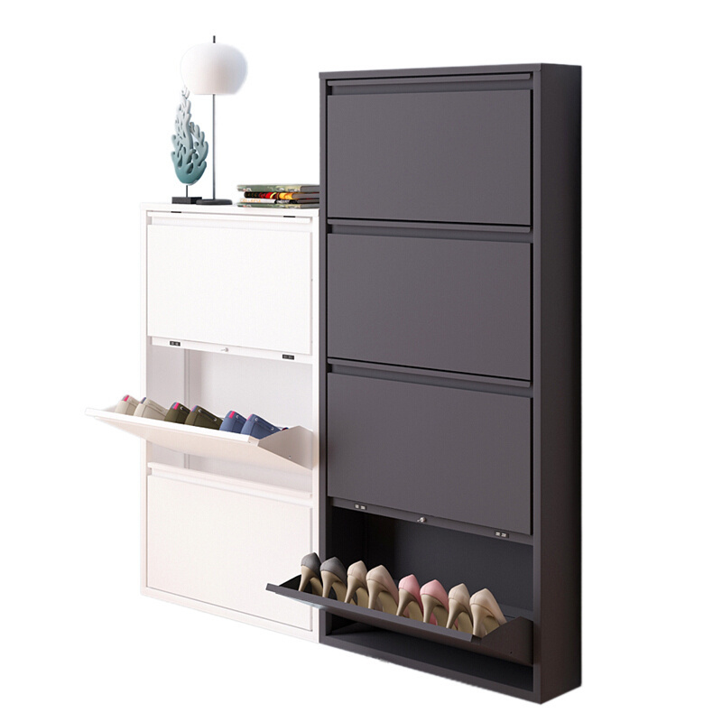 wall mount shoe rack modern steel shoe cabinet