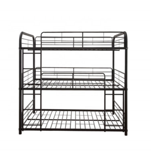 Twin Triple Bunk bed in Black Metal China manufacturer