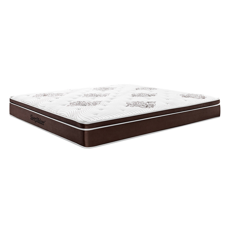 US Overseas Warehouse 12 Inc Gel Memory Foam Mattress King Size Double Bed High Density Latex Anti-Mold Skin-Friendly Mattress