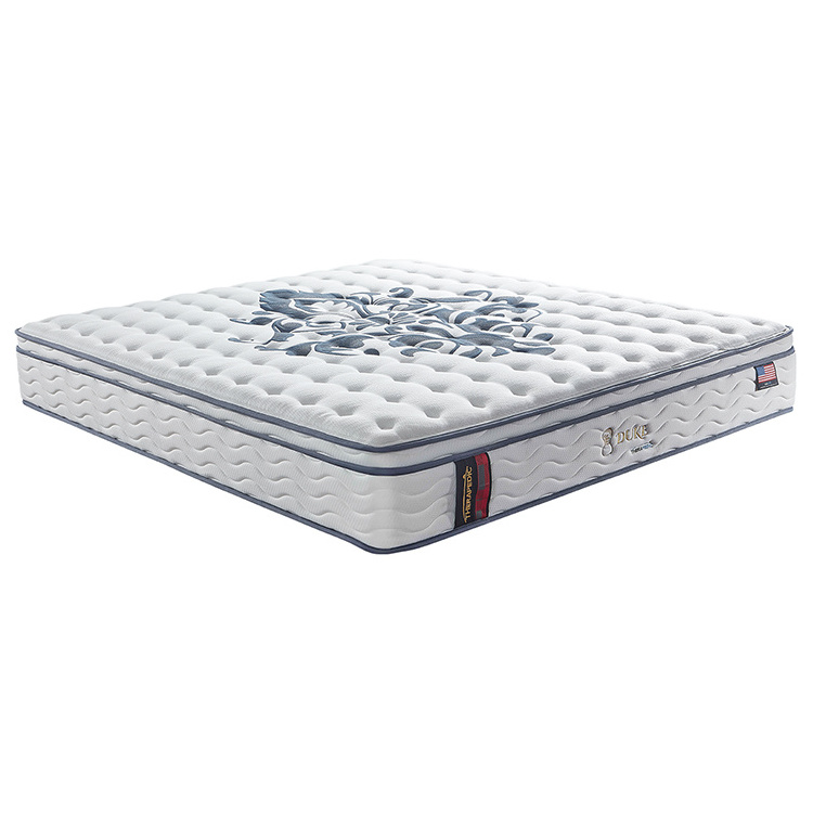 High Quality Fabric White Latex Single Double Memory Foam Spring Mattress Topper King Queen Size Twin Hotel Sleep Bed Mattresses