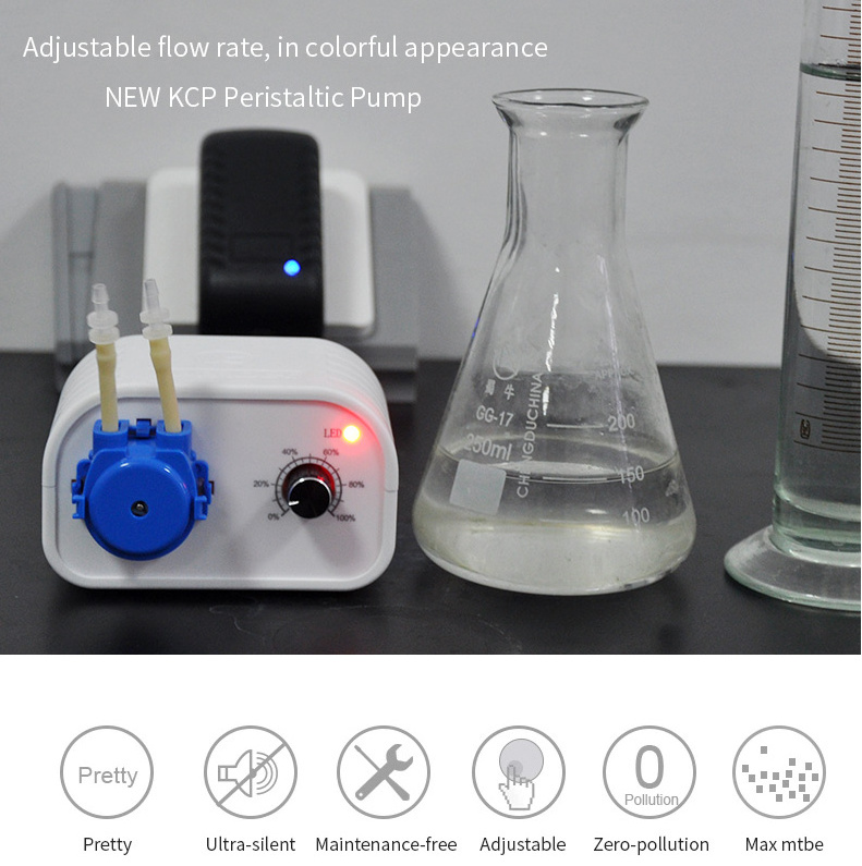 Kamoer NKCP micro low volume self-priming circulating liquid micro mini dosing peristaltic feed pump