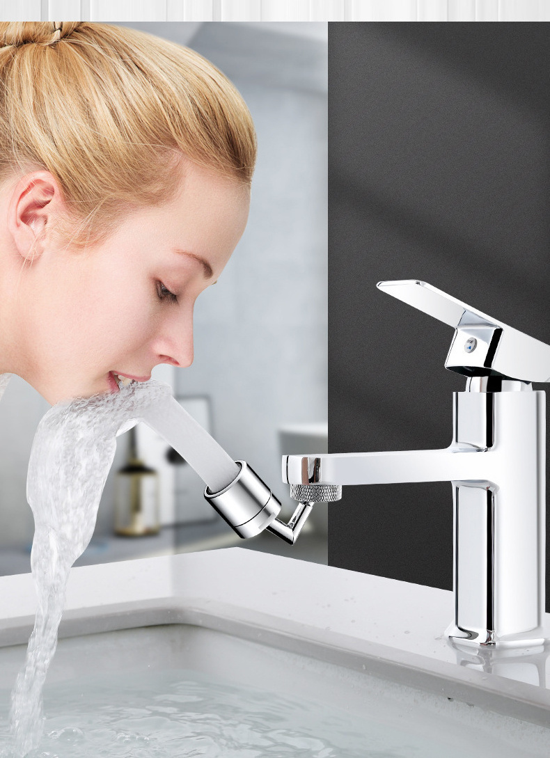 New Rotating Faucet Nozzle Swivel Movable Tap Kitchen Rotating Faucet Extension