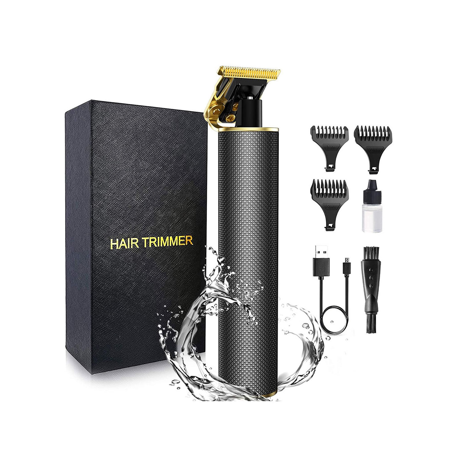 Heavy Hitter Cordless Trimmer Men 0mm Baldheaded T9 Hair Trimmer