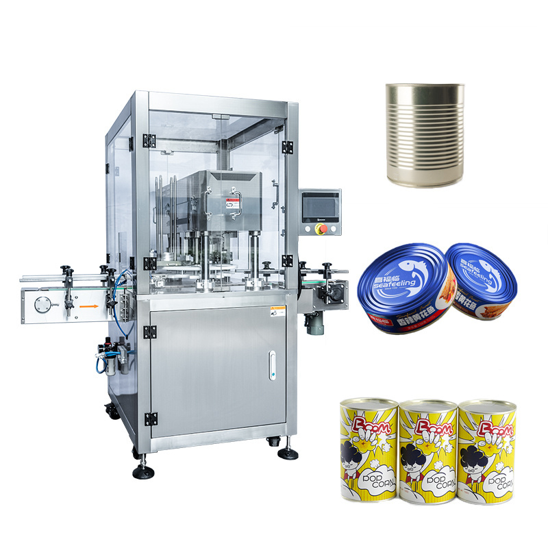 Automatic tuna fish can seam cola  cans sealing machine sealer soda packaging machines