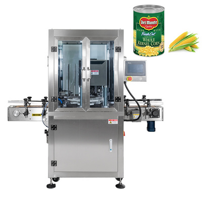 Automatic Clear Plastic Easy Open Can Sealing Machine Canned Sweet Corn Round Tin Can Lid Sealer