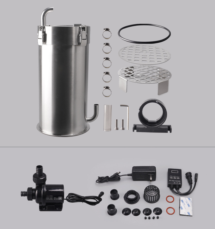 New arrival customized aquarium fish tank stainless steel external canister filter for aquariums planted tank