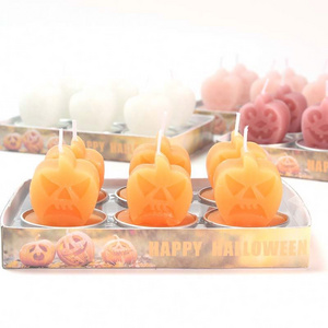 SSY603 Halloween Decoration Pumpkin Tealight Candle,  Handmade Gift Craft Pumpkin Shaped Candles