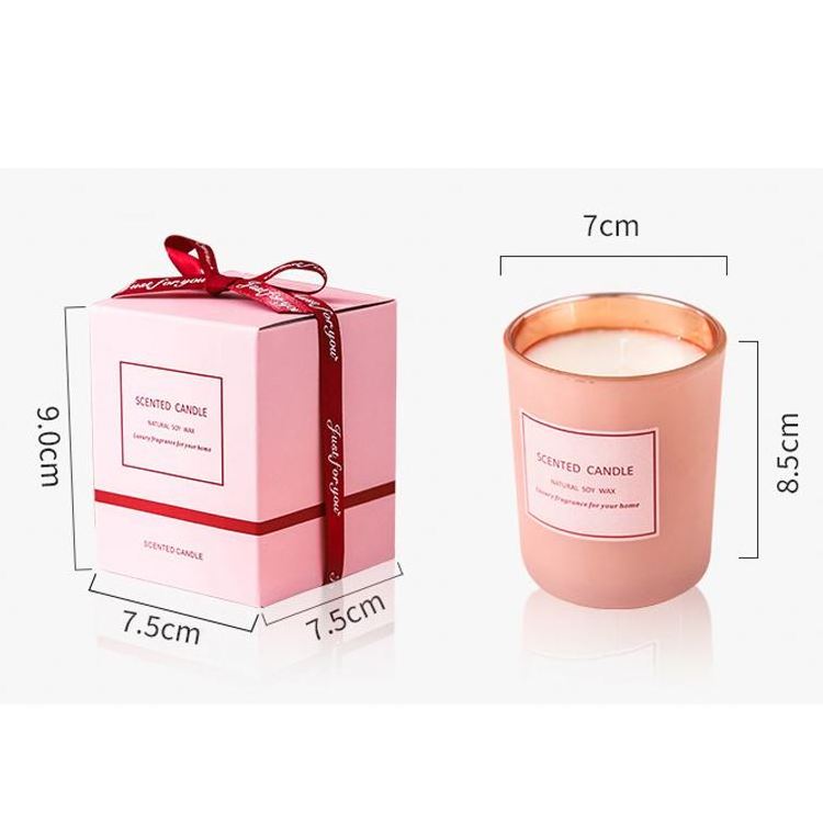 SS2916 Candle jar black Personalized Private Label Luxury Design Customize ScentSmiletic Soy Wax Scented Candles with logo