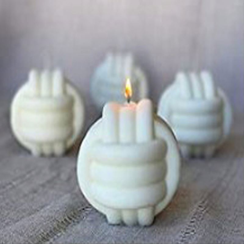 #10016 Wool ball candle Korean DIY thick wool rope knotted aromatherapy plaster candle