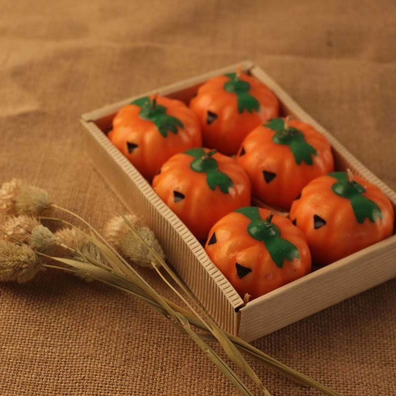 2021 Popular Hot Sale Custom Handmade Halloween Tealight Candle,  Home Decoration Pumpkin Shaped Candles