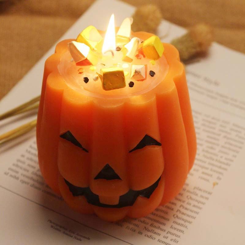 SSY598 Wholesale Luxury Party Private Label Custom Halloween Candle,  Home Decor Pumpkin Scented Candle