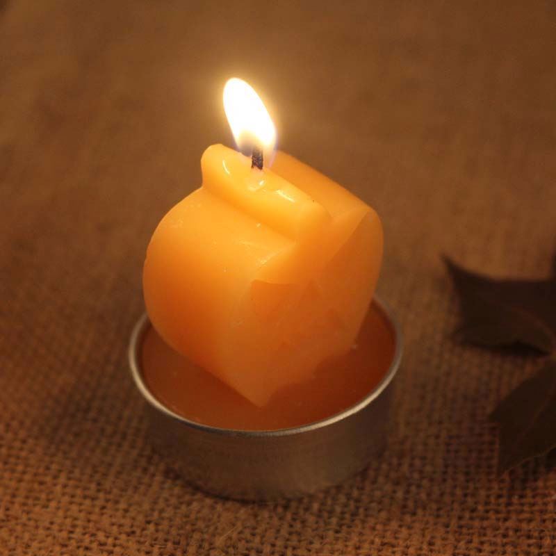 SSY603 Halloween Decoration Pumpkin Tealight Candle,  Handmade Gift Craft Pumpkin Shaped Candles