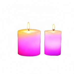 SSY785 New design Magic Color Changing Led Pillar Wax Candle Light Swing Flame Electronic Candle For Home Night Decoration