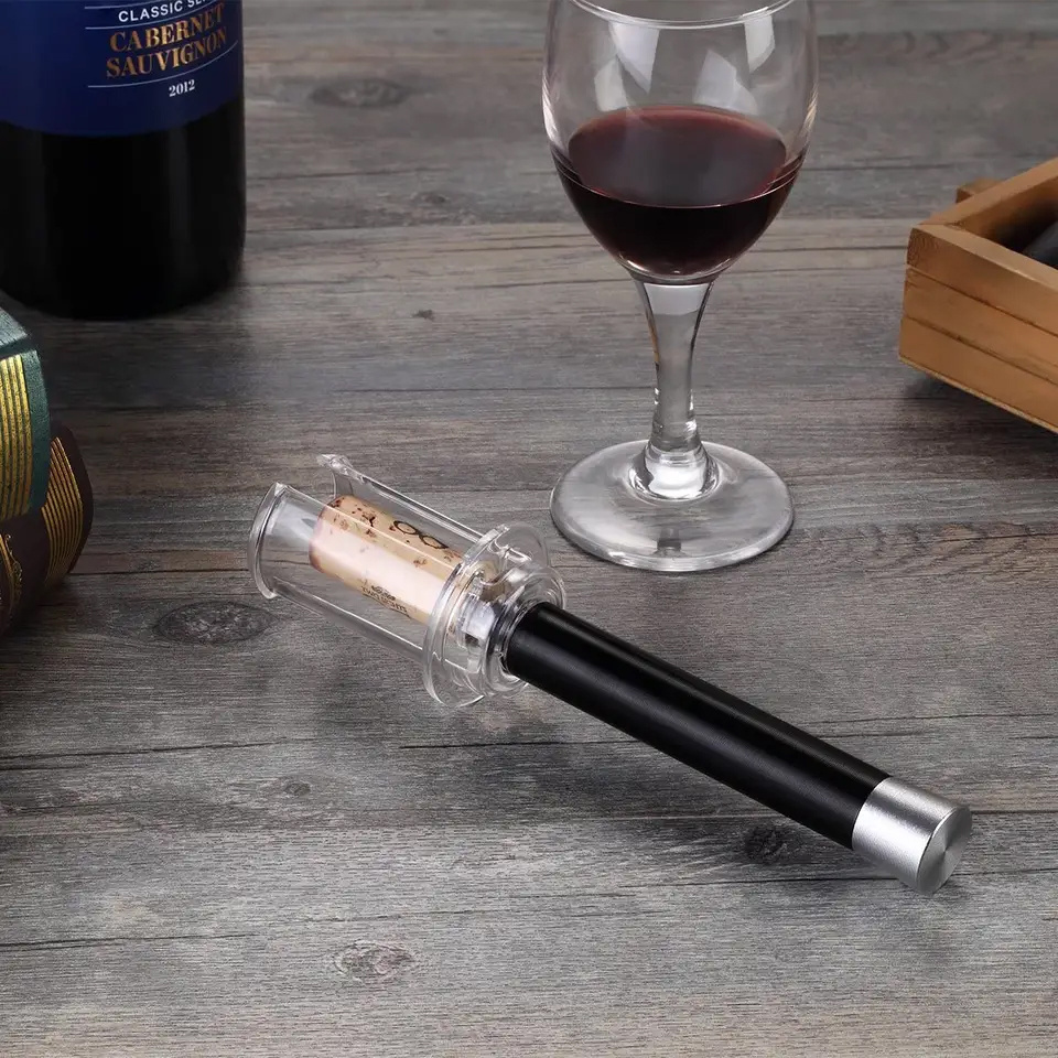 Air Pressure Wine Opener, Manual Air Pump Wine Bottle Opener Portable and Easy Wine Needle Opener for Travel