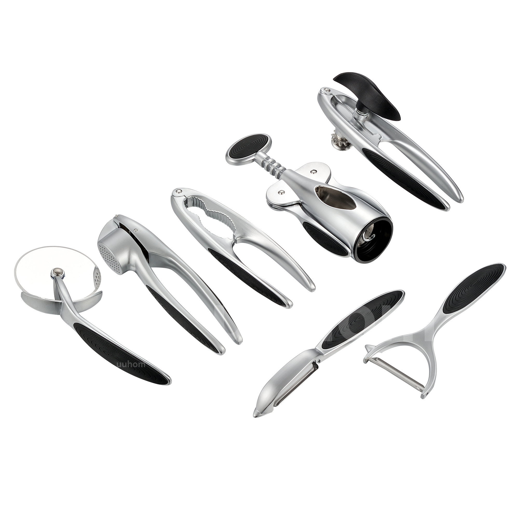 New Metal Products Home and Kitchen Accessories 7Pcs Heat Resistant Food Kitchen Utensils Cheap Set