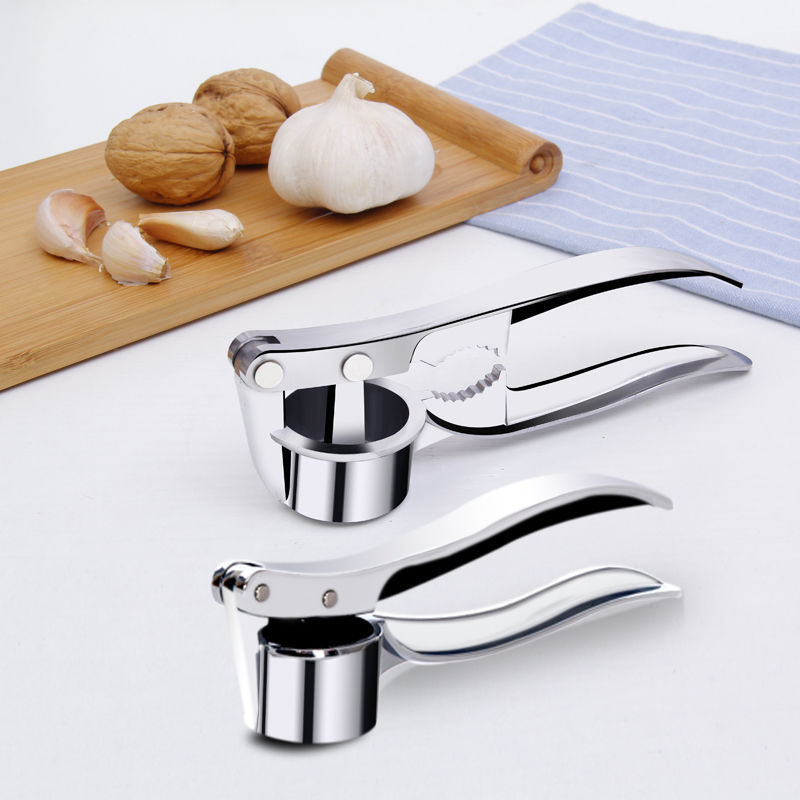 New Kitchen Gadgets Tools, Effortless Garlic Crusher and Mincer, Premium and Stylish Heavy Duty Garlic Press