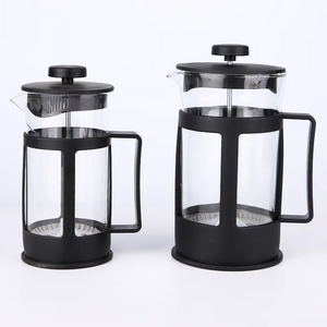 Hot Sale French Press for Coffee OEM ODM Custom Logo Coffee Maker Plastic 350ml Portable French Press Tea Pot For Travel