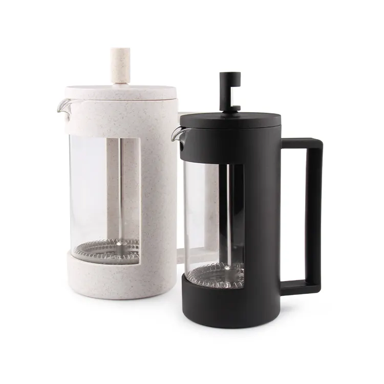 French Press for Coffee and Tea Maker, Camping Plastic Portable French Coffee Press, 350 ML Custom Logo Travel French Press