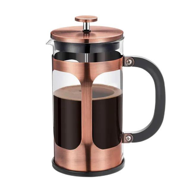 French Press Pot With Filter Multifunctional Hand Punch Coffee Pot Heat Resistant Borosilicate Glass Brewings Pot For Tea Milk