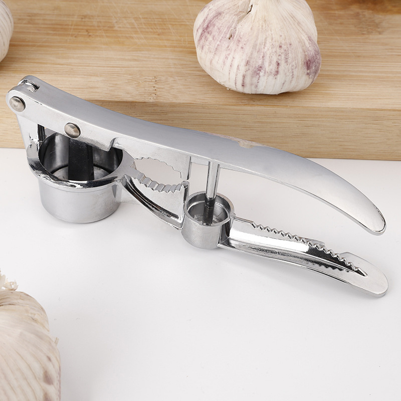 New Kitchen Gadgets Tools, Effortless Garlic Crusher and Mincer, Premium and Stylish Heavy Duty Garlic Press