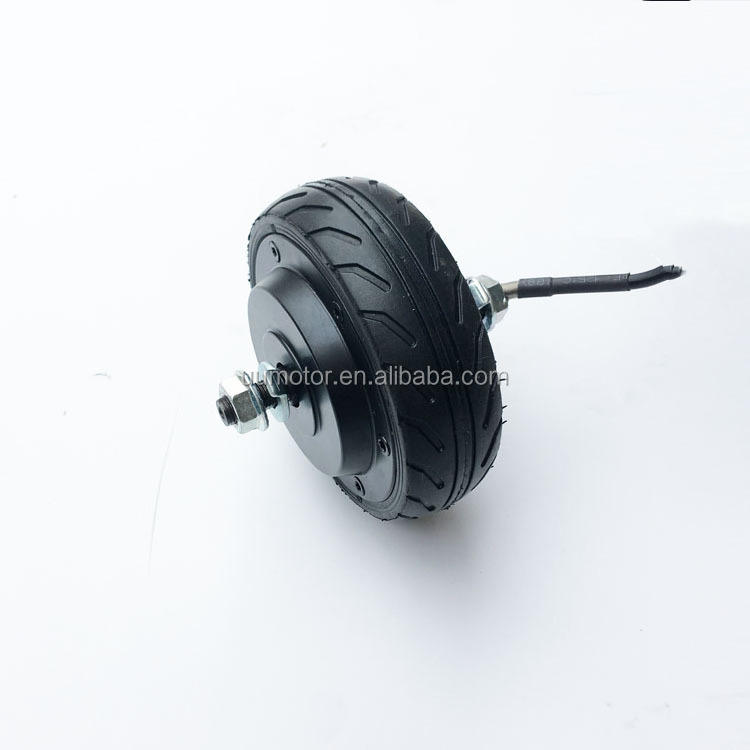 24-36-48V 250W max load 35kg 7Nm dual shaft 5 inch agv motor wheel