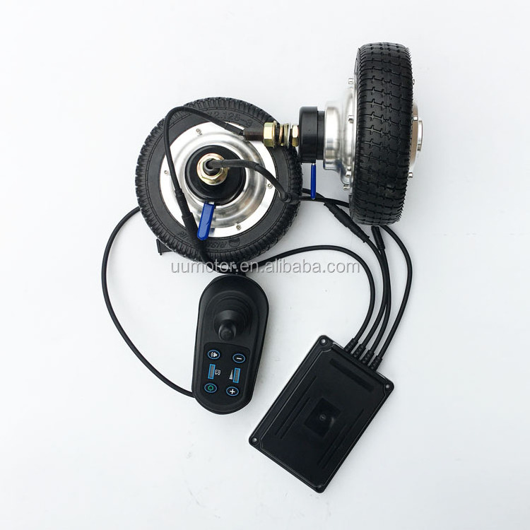 8 inch emb 24v 180w dual drive joystick controller brushless dc electric wheelchair conversion kit